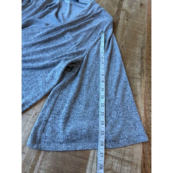 Lane Bryant Women's Gray Open Front Knit Cardigan Sweater Wide Sleeve 22/24 - Picture 11 of 11